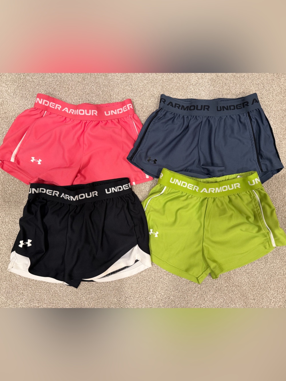 Under Armour Youth Small Shorts - lot of 4